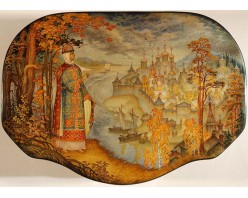 Лаковая миниатюра "Русь"