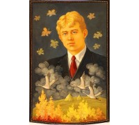 Лаковая миниатюра "Сергей Есенин"
