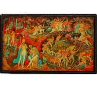 Лаковая миниатюра "Скажи-ка дядя"