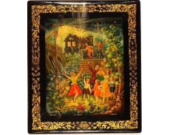 Лаковая миниатюра "Свет селу"