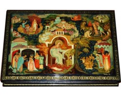 Лаковая миниатюра "Нестор летописец"