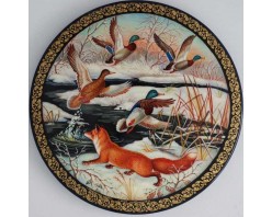 Лаковая миниатюра "Неудачная охота"
