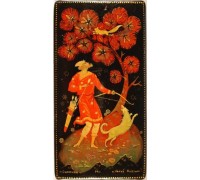 Лаковая миниатюра "Охотник"