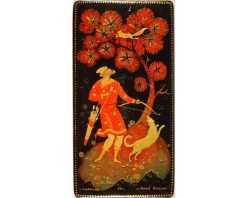 Лаковая миниатюра "Охотник"