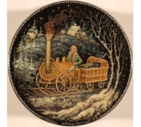 Лаковая миниатюра "Паровоз Черепанова"