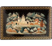 Лаковая миниатюра "Первый снег"