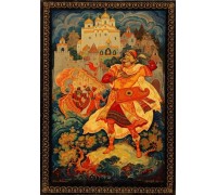 Лаковая миниатюра "Певец Новгорода"