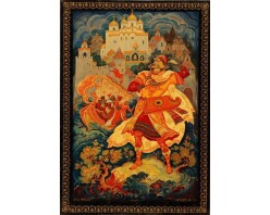 Лаковая миниатюра "Певец Новгорода"