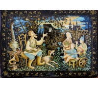 Лаковая миниатюра "Старый фотограф"