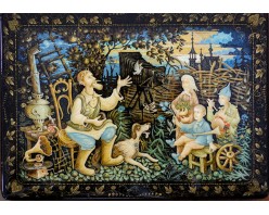 Лаковая миниатюра "Старый фотограф"