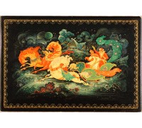 Лаковая миниатюра "Тройка"