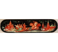 Лаковая миниатюра "Тройка"