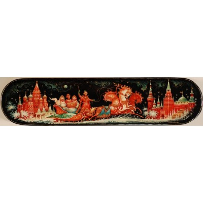 Лаковая миниатюра "Тройка"