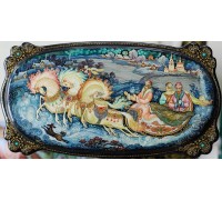 Лаковая миниатюра "Тройка"