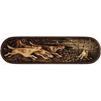 Лаковая миниатюра "По чернотропу"