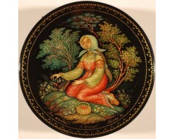 Лаковая миниатюра "По ягоды"