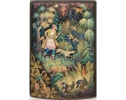 Лаковая миниатюра "По выводкам"