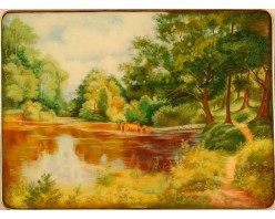 Лаковая миниатюра "Полдень"