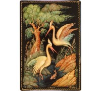 Лаковая миниатюра "Птицы"