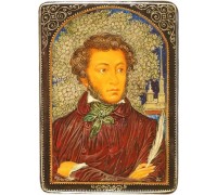 Лаковая миниатюра "А.С. Пушкин"