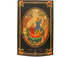 Лаковая миниатюра "Рыболовы"