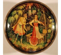 Лаковая миниатюра "Седина в бороду"