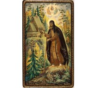 Лаковая миниатюра "Сергий Радонежский Чудотворец"
