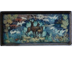 Лаковая миниатюра "Северный край"