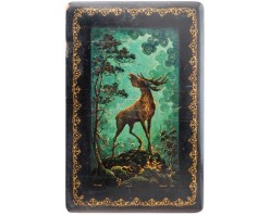 Лаковая миниатюра "Сохатый"