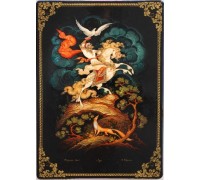 Лаковая миниатюра "Соколиная охота"