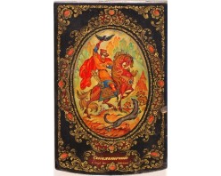 Лаковая миниатюра "Сокольничий"