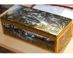 Лаковая миниатюра "Сон старого ружья"