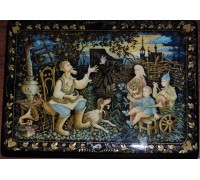 Лаковая миниатюра "Старый фотограф"