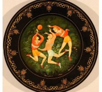 Лаковая миниатюра "Тренировка"