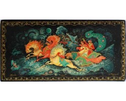 Лаковая миниатюра "Тройка"