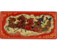 Лаковая миниатюра "Тройка"