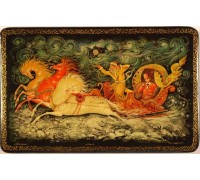 Лаковая миниатюра "Тройка"