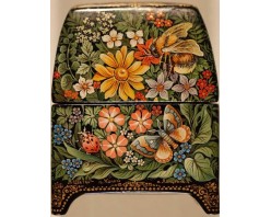 Лаковая миниатюра "Цветы"