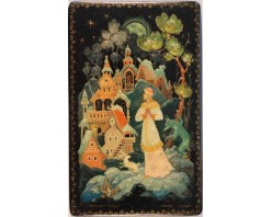 Лаковая миниатюра "У Барендеевой слободки"