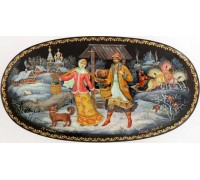 Лаковая миниатюра "У колодца"