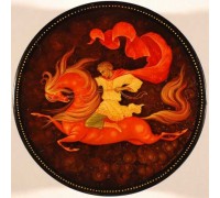 Лаковая миниатюра "Укрощение коня"