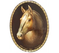 Лаковая миниатюра "Арабский скакун"