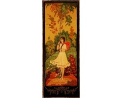 Лаковая миниатюра "Березки"