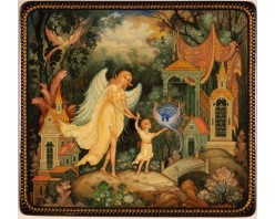 Лаковая миниатюра "Благославление"