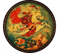 Лаковая миниатюра "Богатырский скок"