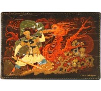 Лаковая миниатюра "Бой"