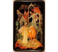 Лаковая миниатюра "Бурёнушка"