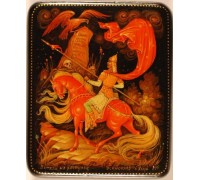 Лаковая миниатюра "Витязь на распутье"