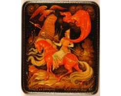 Лаковая миниатюра "Витязь на распутье"