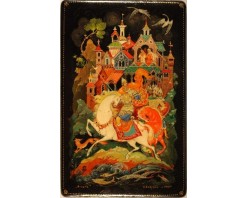 Лаковая миниатюра "Волга"